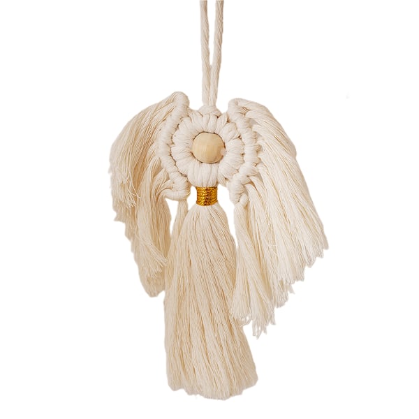 Håndvevd macrame anheng billedvev Boho stil bomull håndlaget ornament
