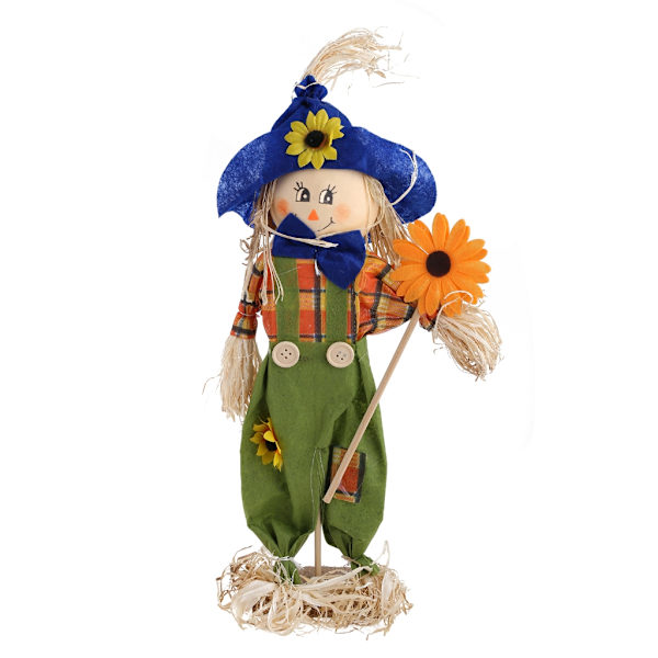 Scarecrow-koristeet Pysyvät kukkapillit nuken työpöydälle Halloween-sisustus päiväkotihuoneeseen
