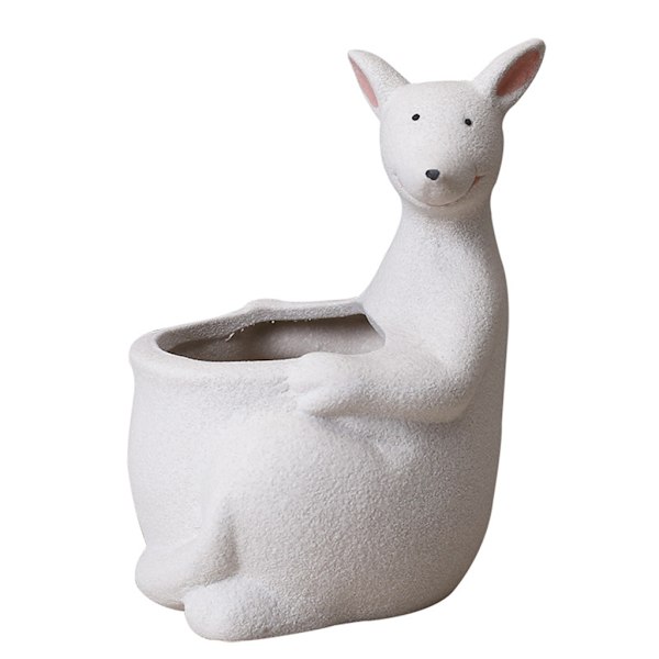 Nordisk Kænguru Form Keramisk Sukkulent Plantekasse Dyr Kaktus Urtepotte Miniature Holder Havearbejde Container dekoration