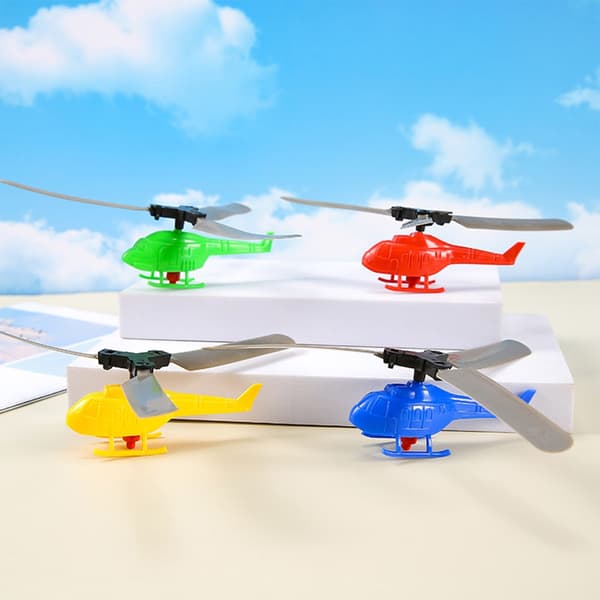 Mini lentävä helikopterilelusetti, bambuhelikopteri, ulkolelu, lasten juhlapalvelus