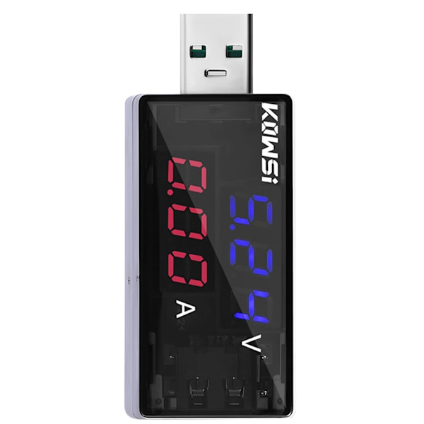 KWS-11VA USB Laddare Testare 4-30V 6,5A Spänning Strömmätare Voltmätare Amperemeter Batterikapacitet Tester Power