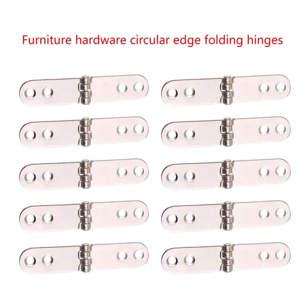 Vinkler afrundet hardware hængsel Pladsbesparende foldbart hængsel 10/20 stk til møbler null - 20pcs