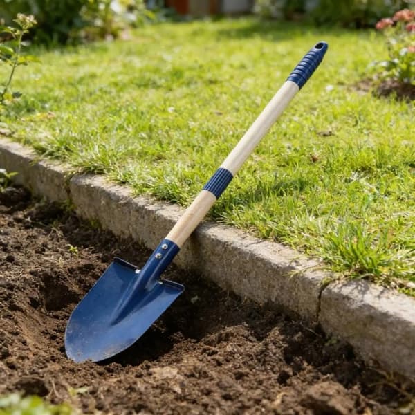 Hagesett for barn, rive og spade, 4 deler, slitesterk stålkonstruksjon