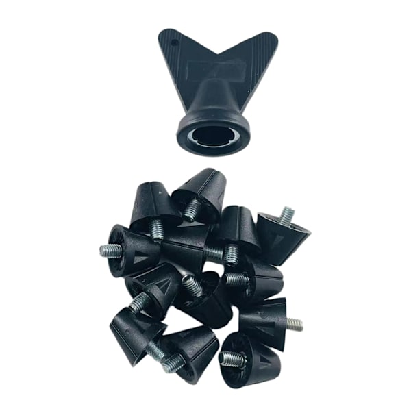 12 stk/sett 13mm/16mm Fotballsko Knotter for 5MM Gjengede Fotballsko 13MM