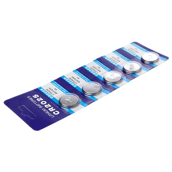 5 stk./kort Lithium Batteri CR2025 Knapcelle Batterier 3V til Ur Computer