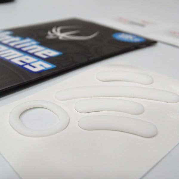1 Set Ice Version Musfötter Pedal för GPro Wireless Mouse Feet Pads glider Böjda kanter Musskridskor klistermärke