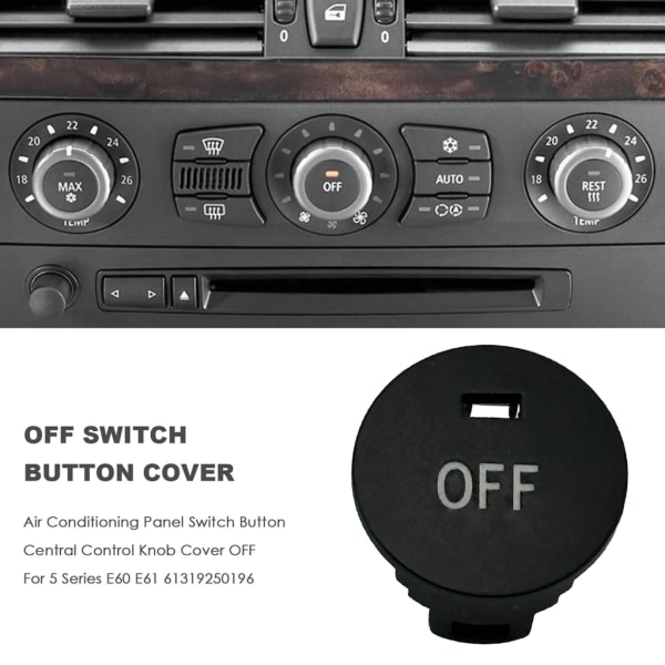 A/C Switch- cap för E60 E61 61319250196 Cover