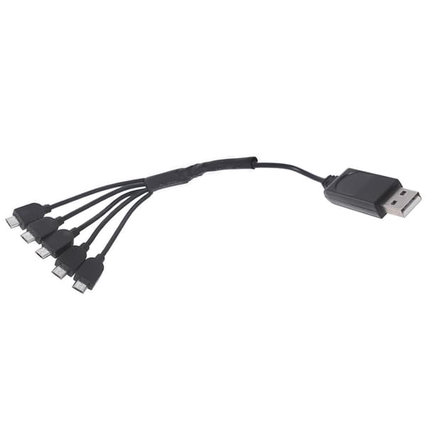 1 til 5 USB-ladekabel 3,7V batteri multifunksjonsladekabel for E58/JY0