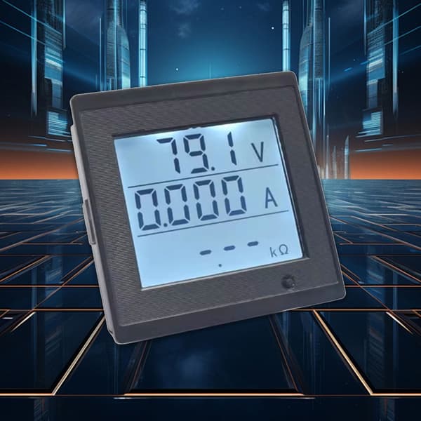 Elektrisk Parameteranalys Överbelastningsvarning Inbyggd Bakgrundsbelysningsteknik