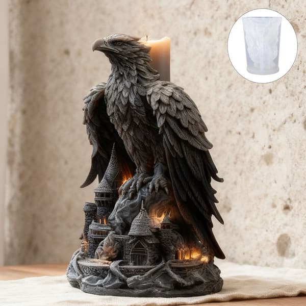 Unik fantasitema silikonform for DIY-lys- og såpelaging