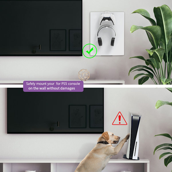 Väggmonteringsfäste för Switch Väggfäste för Spelkonsol PC-tillbehör