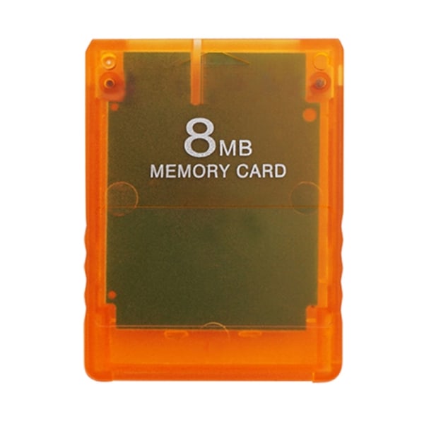 FreeMcBoot Program Card 8MB minne för PS2 Snabb läshastighet Sömlös spelbesparing Transparent orange