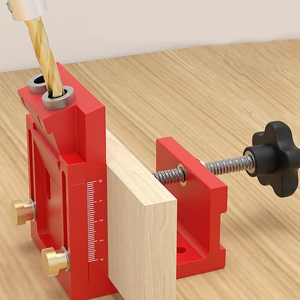 3 i 1 borrfixtur för pluggning, justerbar borrguide, stans