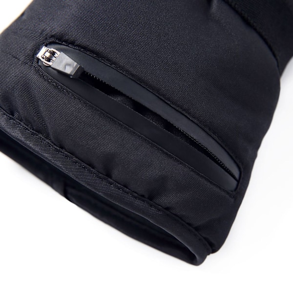 1 Pari 3 Lämpötasoa Paristokäyttöiset Sähkölämmitteiset Talvihanskat Black XL