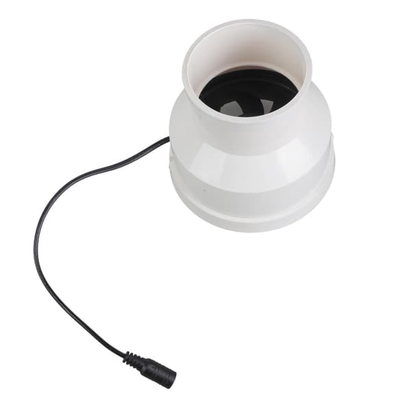 15W Solar Ventilator 75mm til 110mm Røradapter Udendørs Rumkøling
