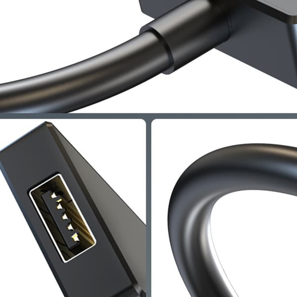 Bärbara 4-portars USB2.0-förlängningshubbar stöder 480 Mbps snabb dataöverföring