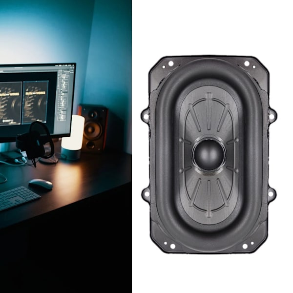 100W Oval Subwoofer Högtalare Woofer Hög Effekt Bas Subwoofer Högtalare