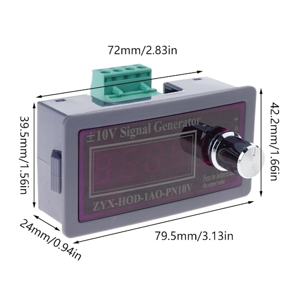 Volt Sources Signalgenerator -10v/+10V+5V/0-10V Spänning Analog Simulator DAC