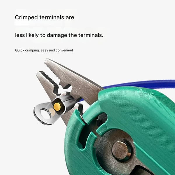 ABS metalltrådavbiter sammenleggbart ergonomisk håndverktøy for kabler