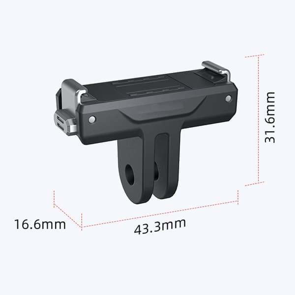Magnetisk Quick Release Adapter Mount til 360 Action Kamera Tilslutning