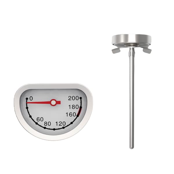 Dial Termometer Frituretermometer Øjeblikkelig Aflæsning Stål & Glas Stilk Kød