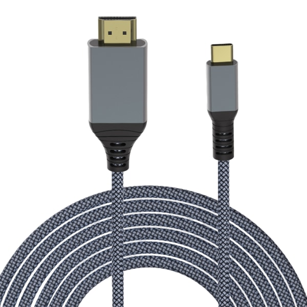 USB 3.1 Typ C till HDMI-kompatibel kabel Type-C till HDMI HDTV-adapter USB 3.1 4Kx2K@30Hz-omvandlare för bärbara PC-surfplattor 1.8 meters male
