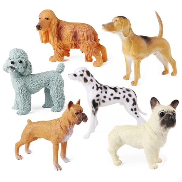 Statisk ihålig hundmodellfigur Boutique samlarfigur hunddisplayleksak