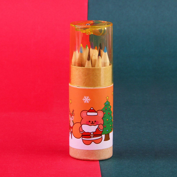 12st höggraderade färgpennor Set Christmas Party Favors för Kid Art Ritning null - C