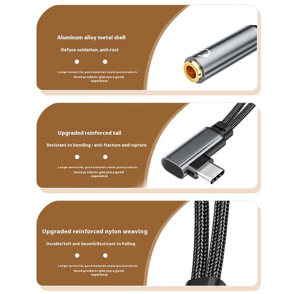 USB CREATE vinkel-tilslutning til 60W DOG-enhed 3,5 mm lyd