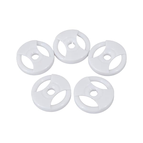 5 stk. vinylplateadaptere i plast for platespiller