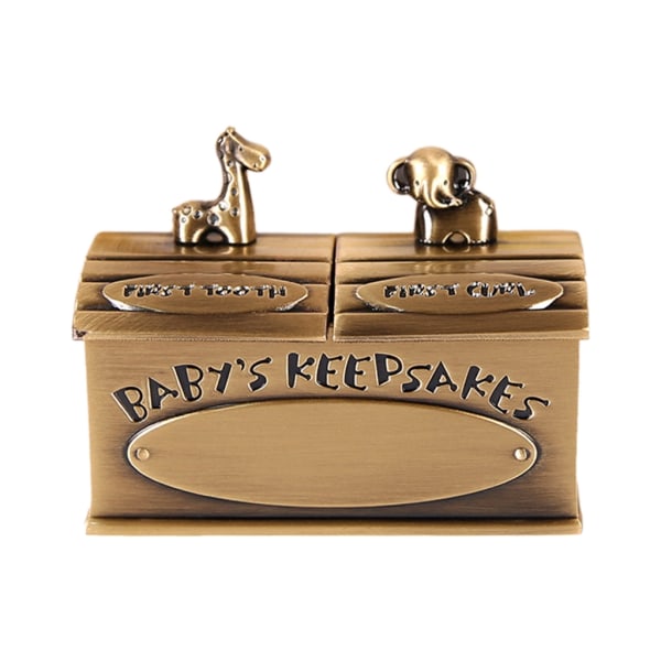 Teeth Curl Organizer Container Boxes Baby Collection Box Tand & Fairy Holder Baby First Tooth og Curl Keepsakes Box