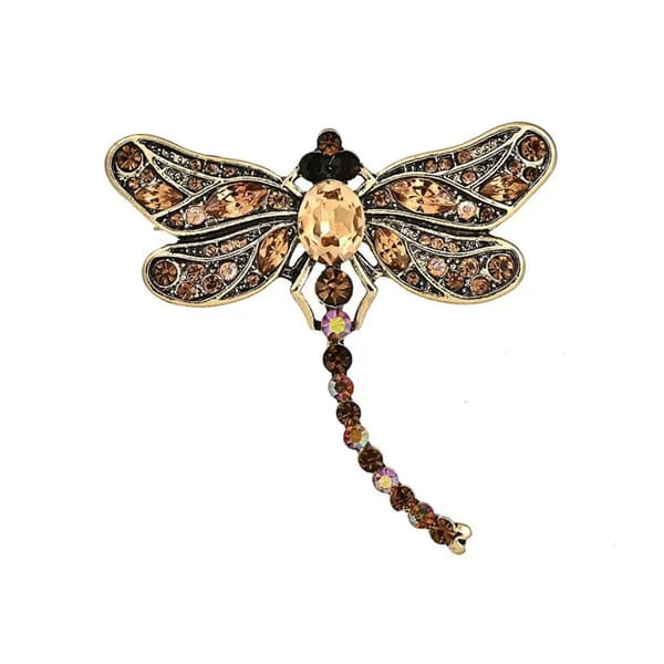 Dragonfly-brosch Legeringstillbehör Stilren finish Perfekt för vardagsbruk