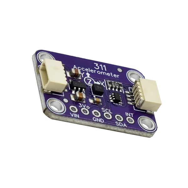 MSA311 I2C Accelerometerkort med etikettplatta för Maker Electronics