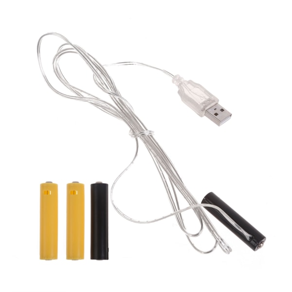 1 set USB AAA -pariston poistosarjan vaihto 4,5 V ja 3 V AAA -paristoille