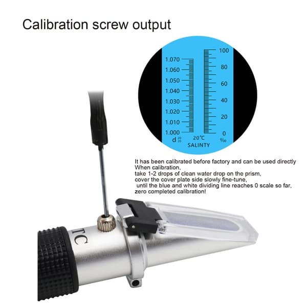 Saltkoncentrationstester Salinometer med automatisk temperaturkompensation