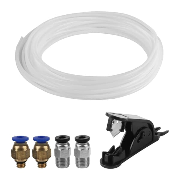 PTFE Bowden-rørsett 2,5 mm 4 mm OD med kutter for 3D-skriverfilament