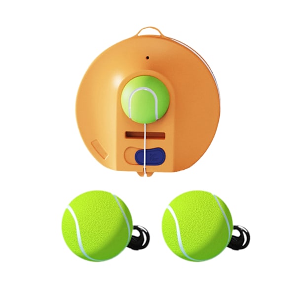 Portable Tennis Training Equipment Self-Practices Rebounds Tennis Trainer Orange 3