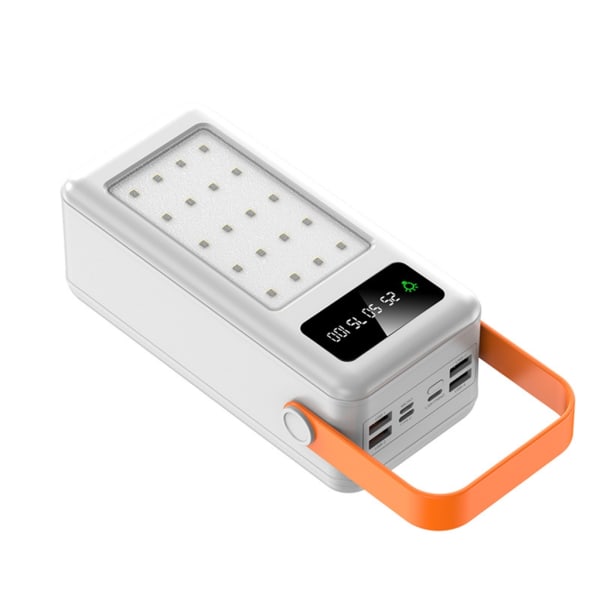 QC3.0 5V USB 21x18650 Power Bank Case Med Digital Display Skärm Laddare Batterihållare 22,5W 10W Laddbox White - 2