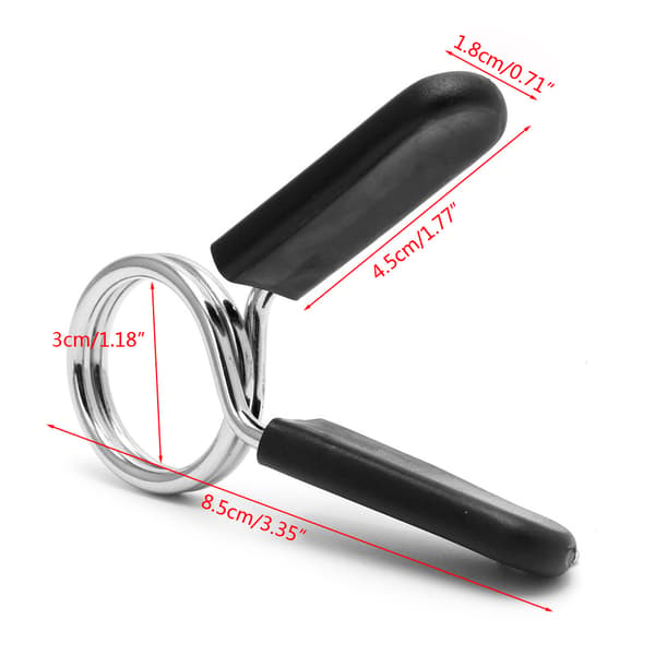 2 st Gym Standard Hem Barbell Låskrage Viktlyftning Bar Krage Klämma
