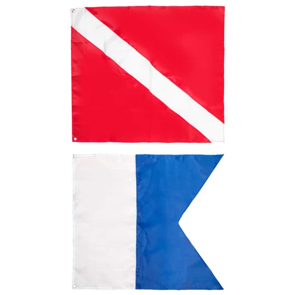 Kraftig dykkerflagg med høy kontrast