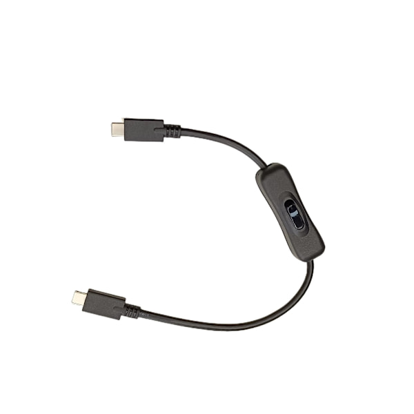 USB C til USB C Strømbryterkabel USB C til USB C USB3.1 PD100W Ladekabel for telefon bærbar PC med brytere