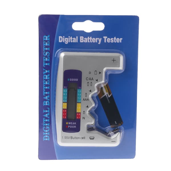 Digital LCD-skjerm Batteritester Litium Batterikapasitet Kontroller Celletester
