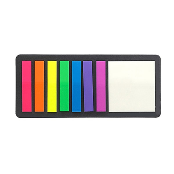 160/300 st Långsida Flaggflikar Genomskinliga Sticky Note Färgade Sticky Tabs Skolkontorsmaterial för studenter null - 2