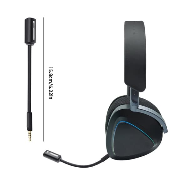 Erstatningsspilmikrofon til II Gaming Headset 3,5 mm aftagelig bom
