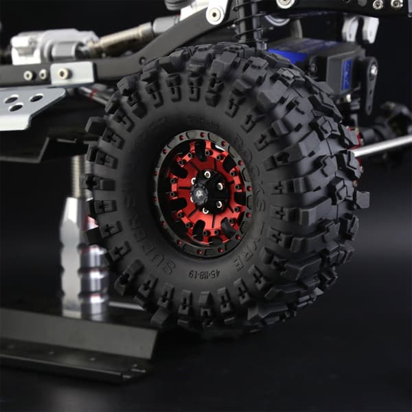 4 stk. RC Crawler Bilfælg Aftagelige Fine Bildeler til SCX10 90046