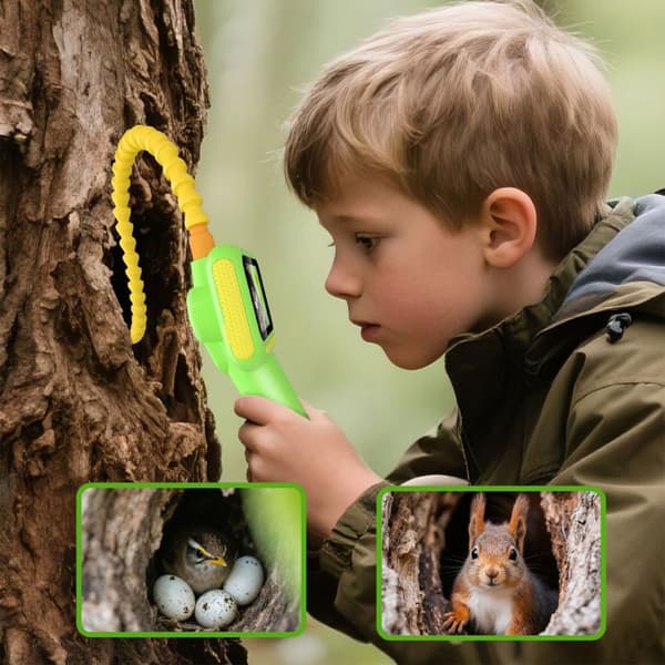 Flexibel ormkamera endoskop 2,8 tums skärm barninlärningsverktyg ABS