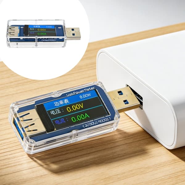 Professionel USB-strømskærm med digitalt display strømmåler tester