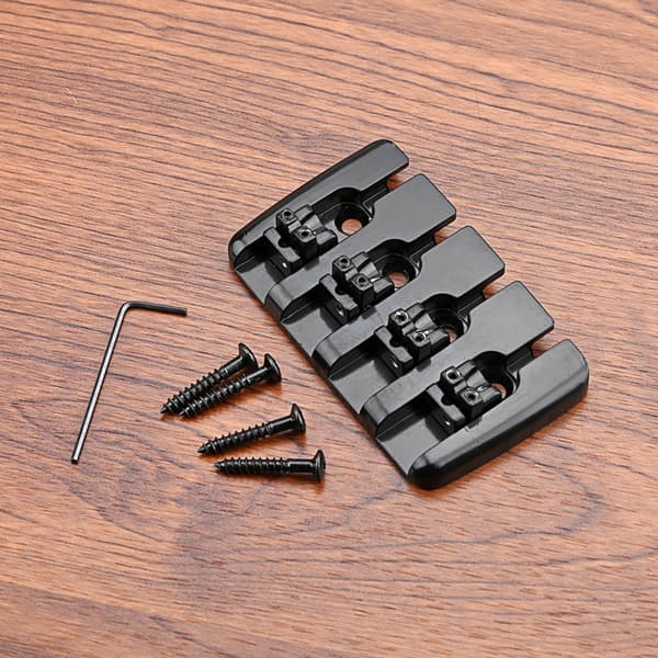 4-strengs fast sadel basbro top load tailpiece til elektriske basdele