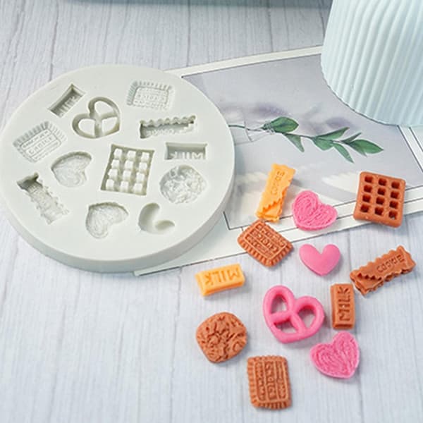 12 Huler Silikone Småkageforme Silikone Fondant Chokoladeforme Bageværktøj