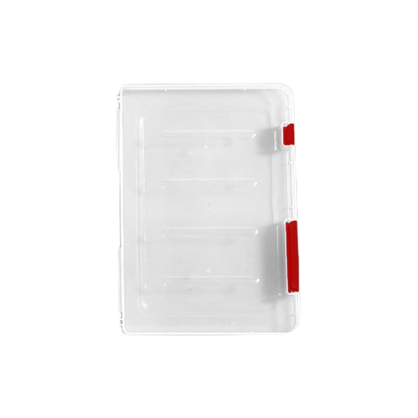 Förvaringslådor Organizer A4/A5 Transparent förvaringslåda Klar plast Dokumentpappersfyllning för case plast Red A5